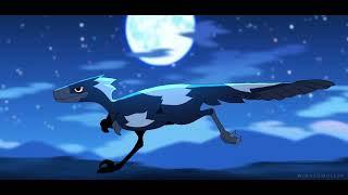 Moonlight Raptor Run // Animation Loop