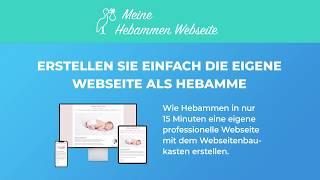 Anleitung Webseitenbaukasten für Hebammen