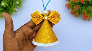 DIY Foamiran Christmas Angel Making Tutorial | Handmade Christmas Tree Ornaments | Christmas Crafts