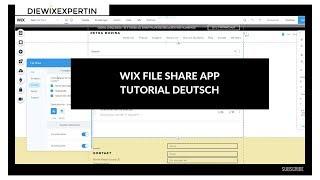 Wix.com Akademie | Wix File Share| Tutorial deutsch Teil 1