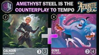 🟣 AMETHYST STEEL IS SHOWING UP MORE & MORE AT THE TOP MMR MATCHES - Disney Lorcana Meta Deck Review