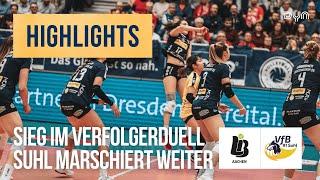 Ladies in Black Aachen - VfB Suhl LOTTO Thüringen | Highlights Frauen Volleyball Bundesliga