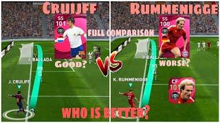 iconic J. Cruijff VS iconic K. Rummenigge || Full Comparison || Who is better? || PES 2021 Mobile