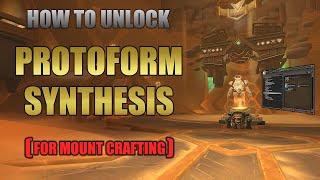 How To Unlock The Mount Maker In Zereth Mortis  -  Protoform Synthesis