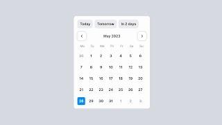 Build a Stylish Datepicker with HTML and CSS