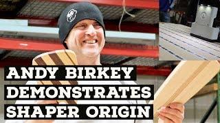 Andy Birkey Demonstrates Shaper Origin  Handheld CNC