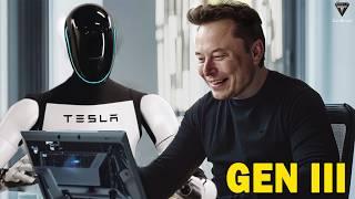 It happened! Elon Musk Made REAL Tesla Bot Gen 3, Explains All Tech Leaves Audience Speechless!(MIX)