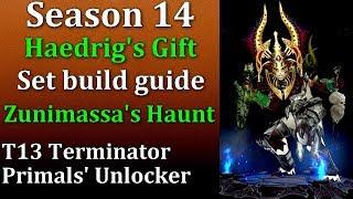 Diablo 3 Season 14 Zunimassa's Haunt Set build guide for Haedrig's Gift reward!