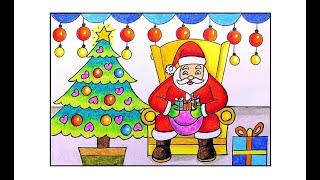 HOW TO DRAW SANTA CLAUS EASY| CHRISTMAS DRAWING| SANTA CLAUS DRAWING| MERRY CHRISTMAS DRAWING