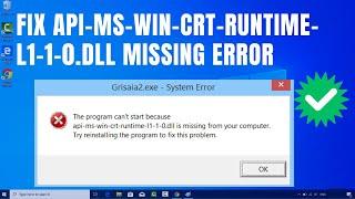 How to Fix  api-ms-win-crt-runtime-l1-1-0.dll Missing Error