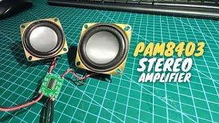 PAM8403 Stereo Amplifier