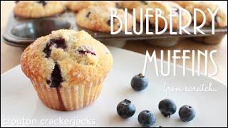 Homemade Blueberry Muffins!! How to Make Fruit Muffins from Scratch