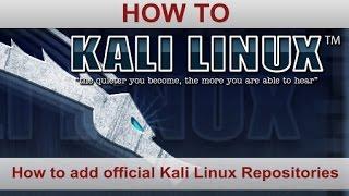 Kali Linux - How to add official Kali Linux Repositories when apt-get dist-upgrade is not working