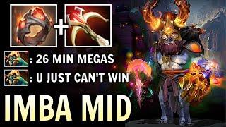 6700 HP 33 Stacks 1 Shot Kill Lion vs HARD Counter Huskar 26 Min Mega-creeps WTF Comeback Dota 2