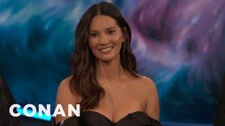 Olivia Munn On The Struggles Of Working With Men | CONAN on TBS