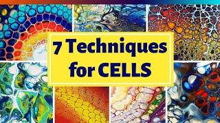 TOP 7 Gorgeous CELLS Techniques - Techniques for AWESOME CellsAbstract Art Inspiration -Art Therapy