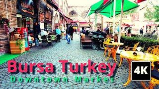 Turkey. Bursa Downtown Market. 4K