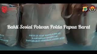 Polwan Polda Papua Barat Berbagi kasih