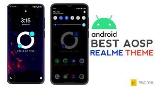 AOSP Dot Dark Stock Android Theme For Realme UI and ColorOS 7 best Cool Theme For Realme & Oppo