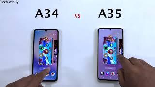 SAMSUNG A34 vs A35 - Speed Test