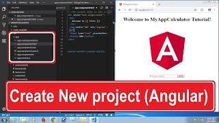 Angular Tutorial Step By Step. Create New Project in Angular CLI Command