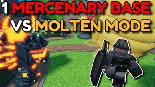 Can 1 Mercenary Base SOLO Molten Mode? | Roblox Tower Defense Simulator TDS