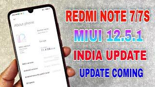 FINALLY REDMI NOTE 7/7S MIUI 12.5.1 STABLE UPDATE INFO | REDMI NOTE 7/7S MIUI 12.5 UPCOMING UPDATE