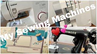 MY SEWING MACHINES🪡️ A tour of my little #sewingmachine collection!