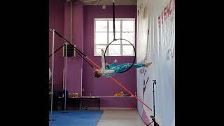 детская воздушная гимнастика на кольце дебют в небофест