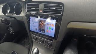 Install Android radio Volkswagen Golf 7 2013 4GB RAM 64GB octacore / CarPlay Android auto