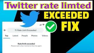 twitter rate limit exceeded | how to fix rate limit exceeded twitter