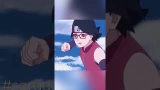 #short tHe moment Sarada Fight with Shinki.