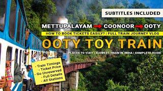 Ooty Toy Train  Vlog Tamil | Easy Ticket Booking Unreserved | Toy Train Complete Details Coonoor