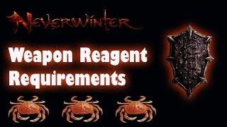 Neverwinter M11- Реагенты для восстановления нового артефактного оружия/ Weapon Reagent Requirements