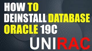 How to deinstall Oracle Database || Uninstall || deinstall || Removing Database || Oracle || 19C 12c