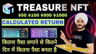 Treasure NFT Startup Calculation || How much Returns in How Many Days || 5x in 3 Months @manuchhina