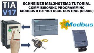 Schneider ATV312 to S7 1200 modbus RTU tutorial