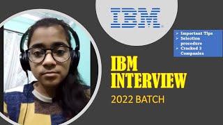 IBM Interview Experience 2021 || Tips to Crack IBM Interview || Girl who cracked 3 Companies || IBM