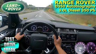 2021 Range Rover D350 Autobiography 350 PS AUTOBAHN DRIVE POV