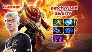 Gunnar Ember Spirit Mid - DOTA 2 7.30d - MMR rank - Dota2 Gameplay [Learn To PRO dota2]