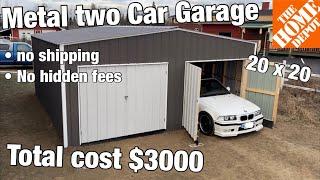 How to build a 20x20 Garage for $3000 in 5 days (from Home Depot materials)