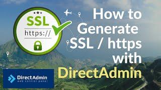 How to Generate SSL/HTTPS with Directadmin