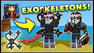 OMG! NEW EXOSKELETONS!! | Pixel Gun 3D - New Update 13.4.0 [Review]