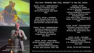 The film "WHERE ARE YOU, ADAM?" in the UK, 2024. Reverend Tim Harling. CAMBRIDGE, QUEENS' COLLEGE