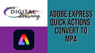 Convert to MP4 in Adobe Express Quick Actions