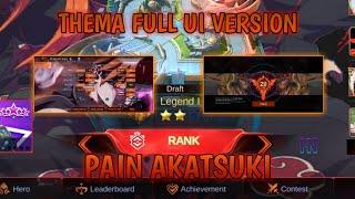 CARA Mengganti Background ML FULL UI Tema Pain Akatsuki Work All Patch | Mobile legends #42