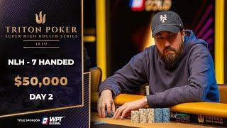 $50K NLH 7-Handed – Event #8, Day 2 | Triton Poker Series Jeju 2025