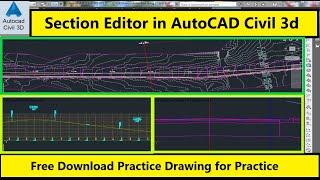 How to Use Section Editor in AutoCAD Civil 3d | Editing a Corridor in Section using Civil 3d