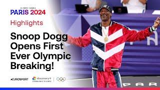 Snoop Dogg Opens First Ever Olympic Breaking Comp   | #Paris2024 #Olympics