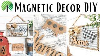 Dollar Tree DIY Farmhouse Magnetic Decor